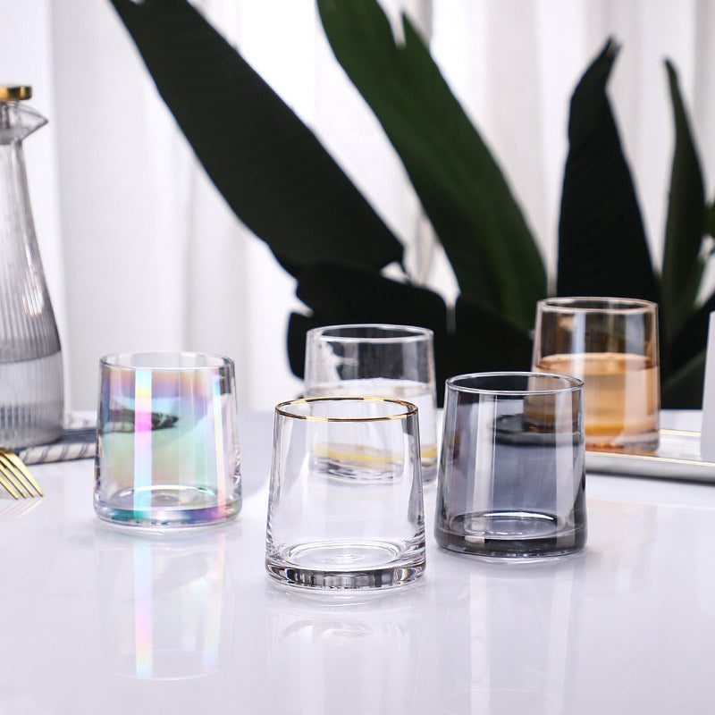 Nordic Glass Mouthwash Cup Set | Hotel Bathroom Toothbrush Tumbler | Modern Glass Rinse Cup for Couples & Home Use